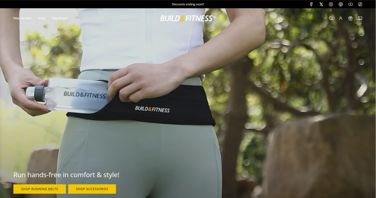 build and fitness homepage