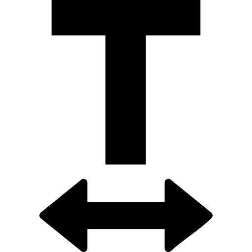 font width icon